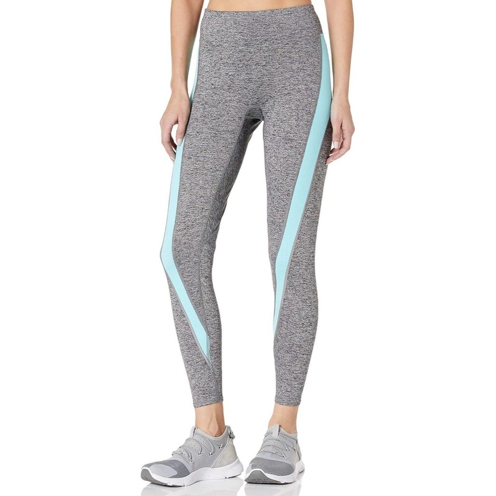 Freya Women's Reflective Twist Legging Sz Med Running Workout Yoga Gray/teal